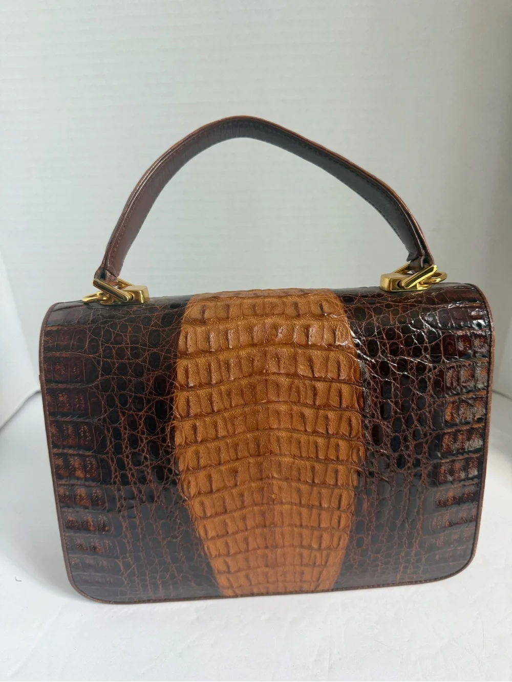 Crocodile sling 2 way crossbody